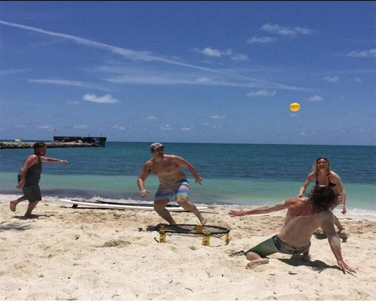 Mini Beach Volleyball VMINI ,Ball Game Set Outdoor Team Sports Lawn Fitness Equipment With 3 Balls and Volleyball Net