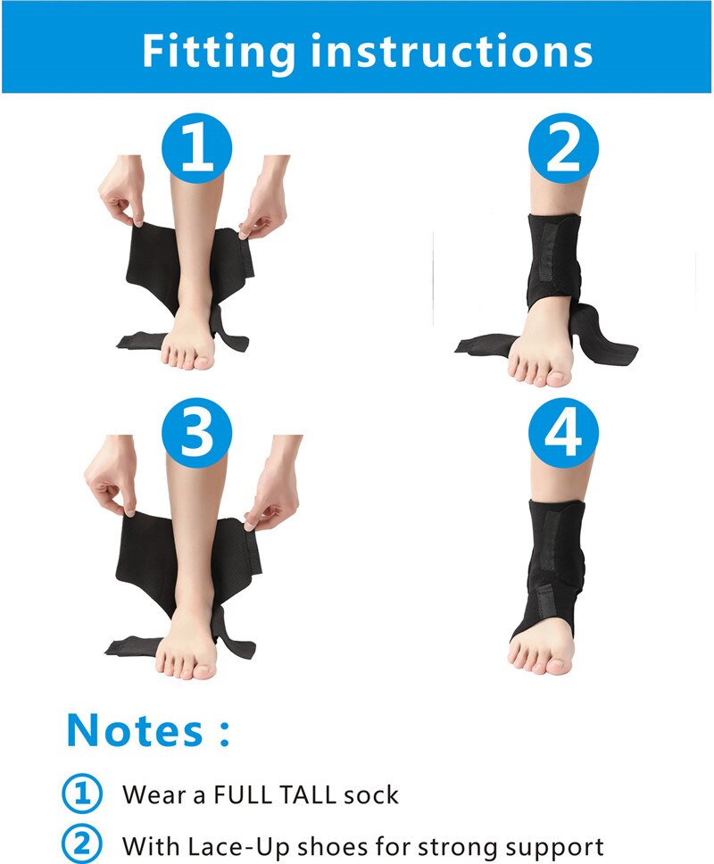 SOEZmm FUL-SUPPORT Tech Ankle Brace for Playing Volleyball Bastetball ,Flexible Comfortable Suitable for Sports and Minor Injury