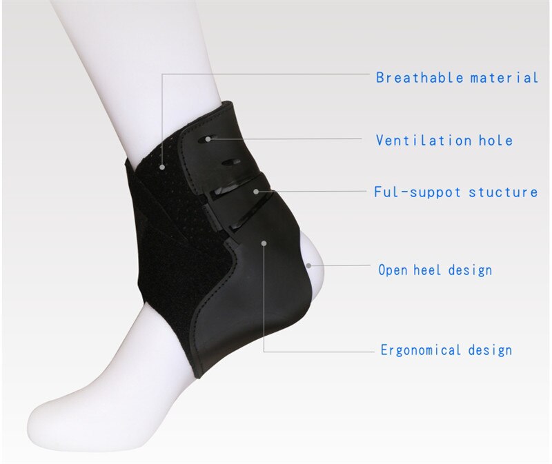 SOEZmm FUL-SUPPORT Tech Ankle Brace for Playing Volleyball,Flexible and Comfortable,Suitable for Sports and Minor Injury SM-205