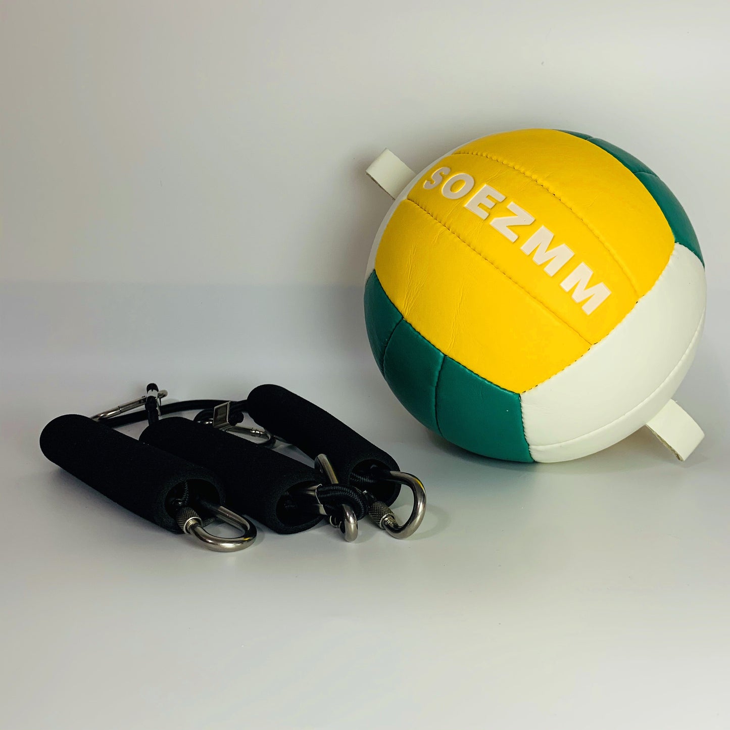 SOEZmm Attack Trainer Volleyball SVR100V, with 3 pcs 30&40&50cm Elastic Cords ,for Serving,Arm Swings,Spiking Power Drills