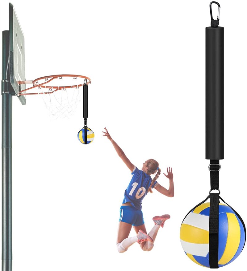 SOEZmm Volleyball Spike Pole SPAULB, Volleyball Training Aid Improves Jumping, Serving, Spiking Power and Arm Swing Mechanics