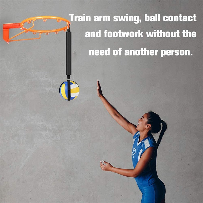 SOEZmm Volleyball Spike Pole SPAULB, Volleyball Training Aid Improves Jumping, Serving, Spiking Power and Arm Swing Mechanics