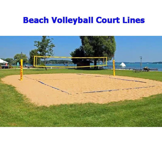 SOEZmm Beach Volleyball Court Lines SCOUL9, 2-inch Nylon Court Boundary Line System