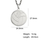 SOEZmm Volleyball Necklace SVNC100,Gift for Volleyball Lover,Prize for Match , can add Essential Oil or Perfume,DM 30mm